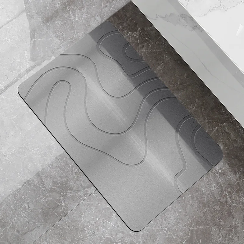 Indoor Diatomite Stone Bath Mat Diatom Mud Soft Mat Water Absorption Quick Drying Diatomite Stone Shower Mat Entryway Rugs 3