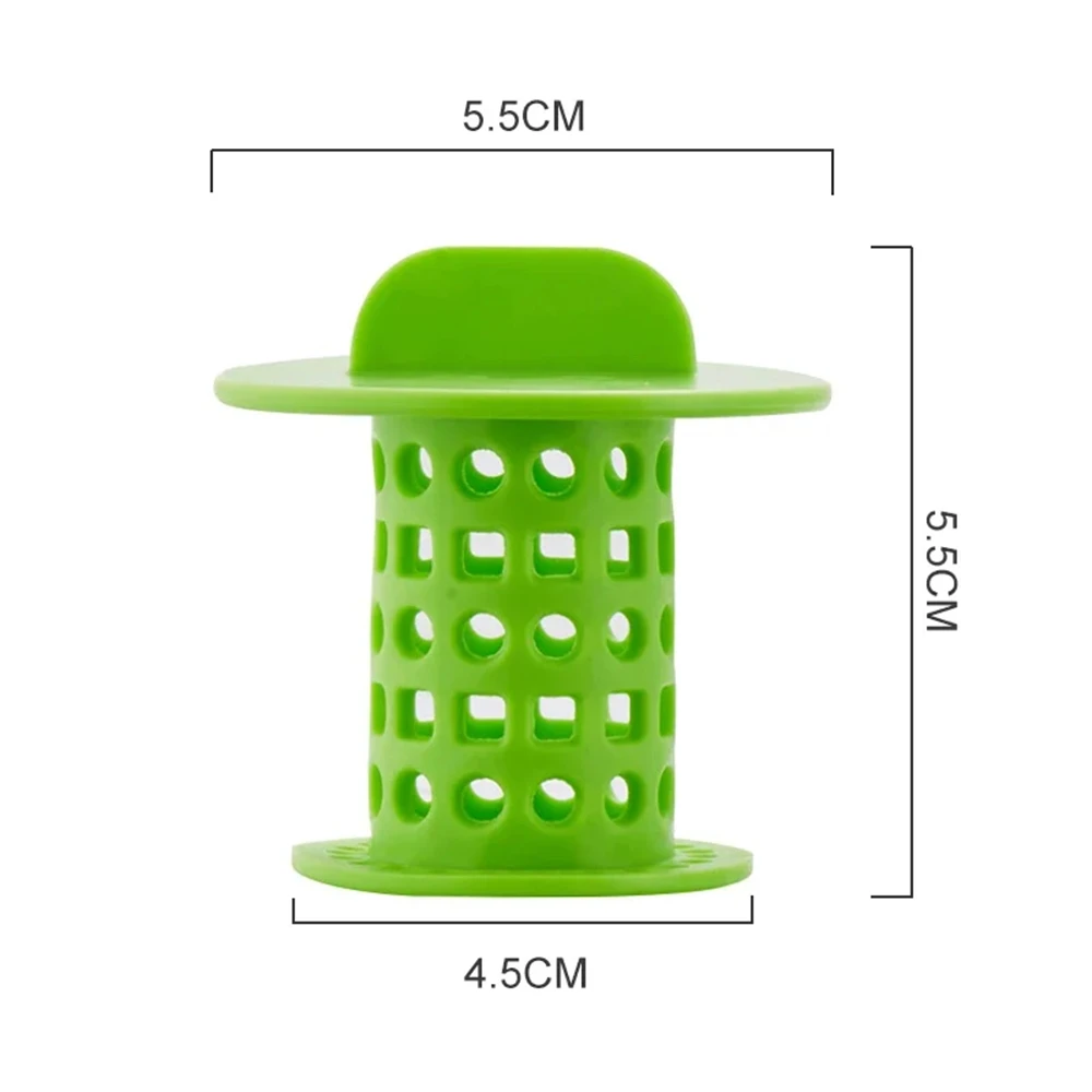 Floor Drain Filter Bathroom Water Plug Floor Drain Anti-clogging Plastic Sink Filter Kitchen Silicon Small Mushroom Cylindrical