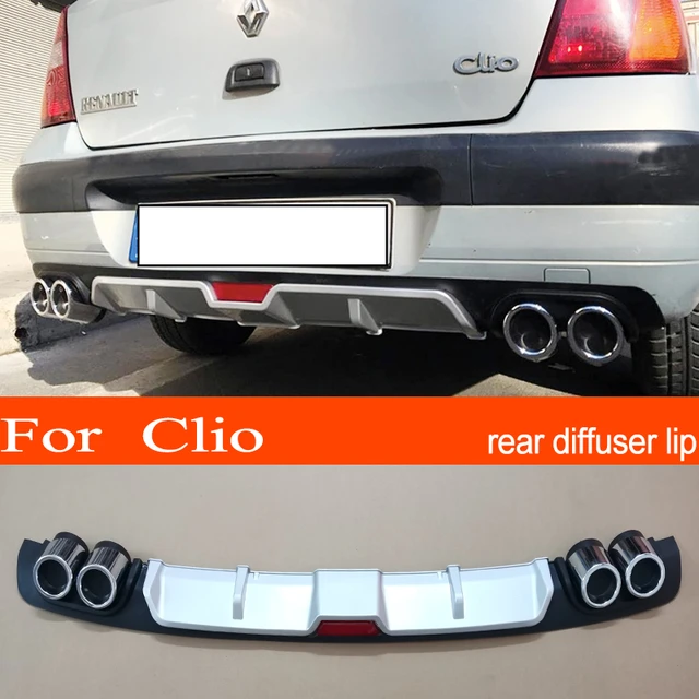 Renault Megane 3 Abs Plastic Silver / Black Car Rear Bumper Rear Diffuser  Spoiler Lip For Renault Megane 3 - Spoilers & Wings - AliExpress