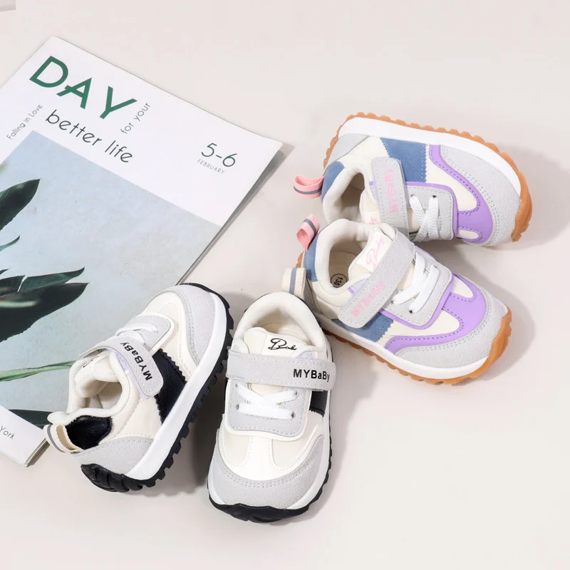 Printemps et automne enfants chaussures de sport décontractées de haute qualité anti-dérapant chaussures de marche pour fille garçon mignon bébé Prewalker chaussures BM16