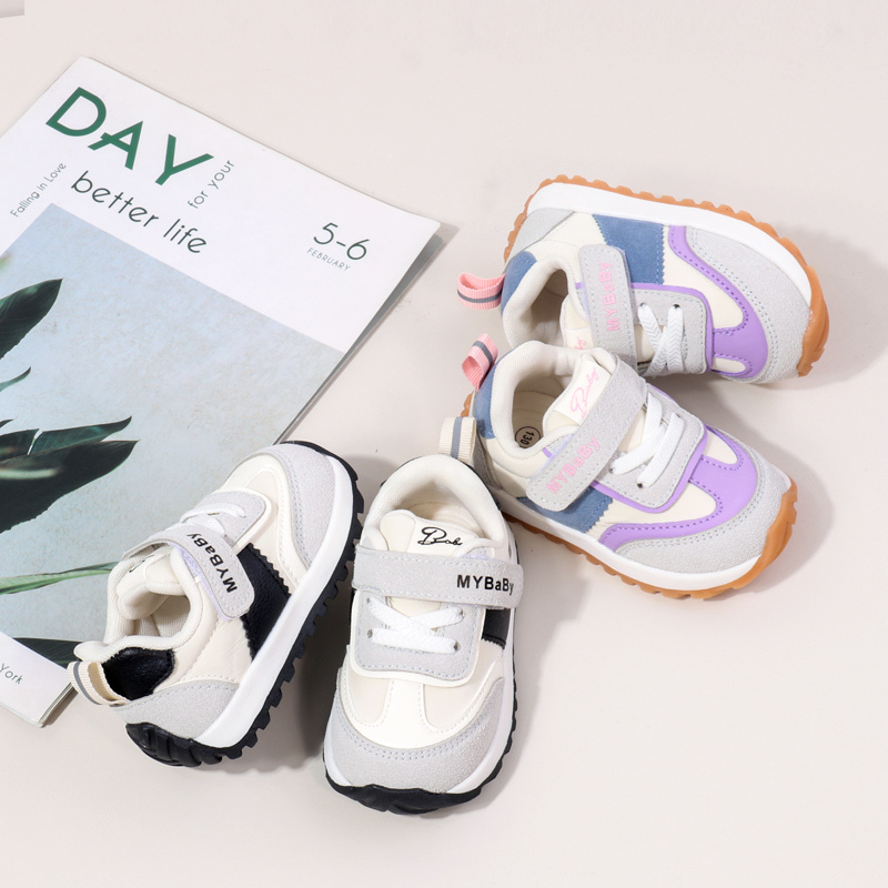 Spring and Autumn Children Casual Sports Shoes High Quality Anti Slip Walking Shoes for Girl Boy Cute Baby Prewalker Shoes BM16