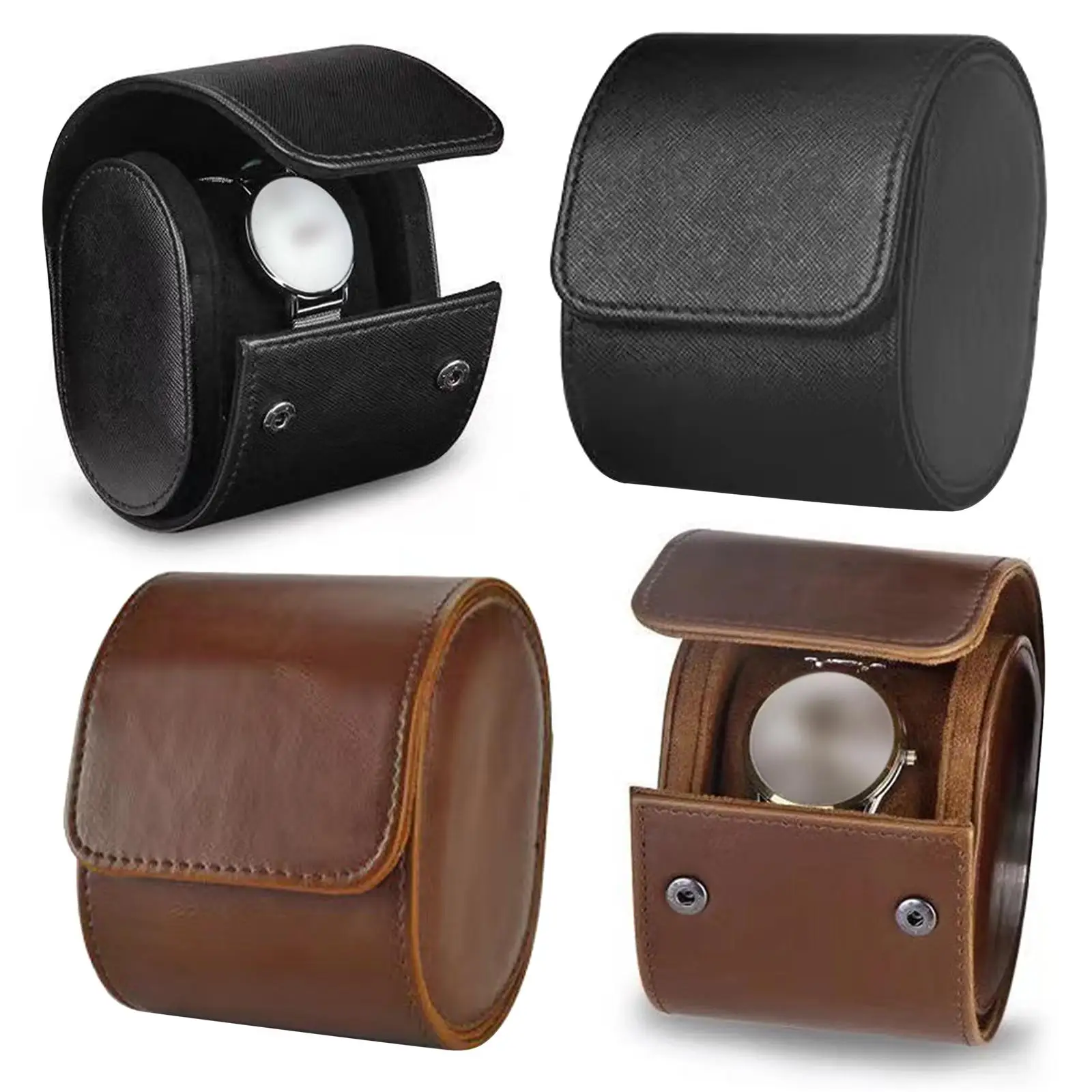 Single Watch Roll Travel Case Wristwatch Holder Display Watch Storage Case