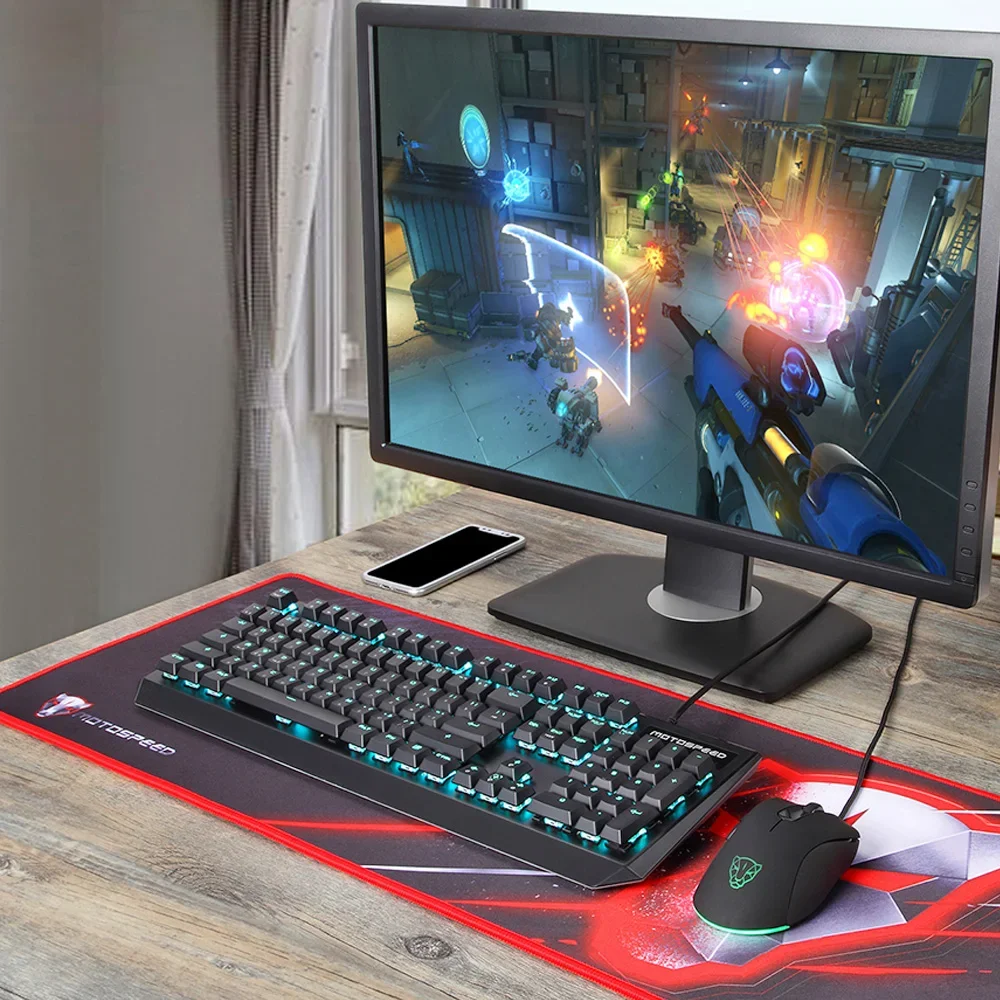 CK95 Gaming Mechanical Keyboard USB Wried 104 Keys LED Backlit