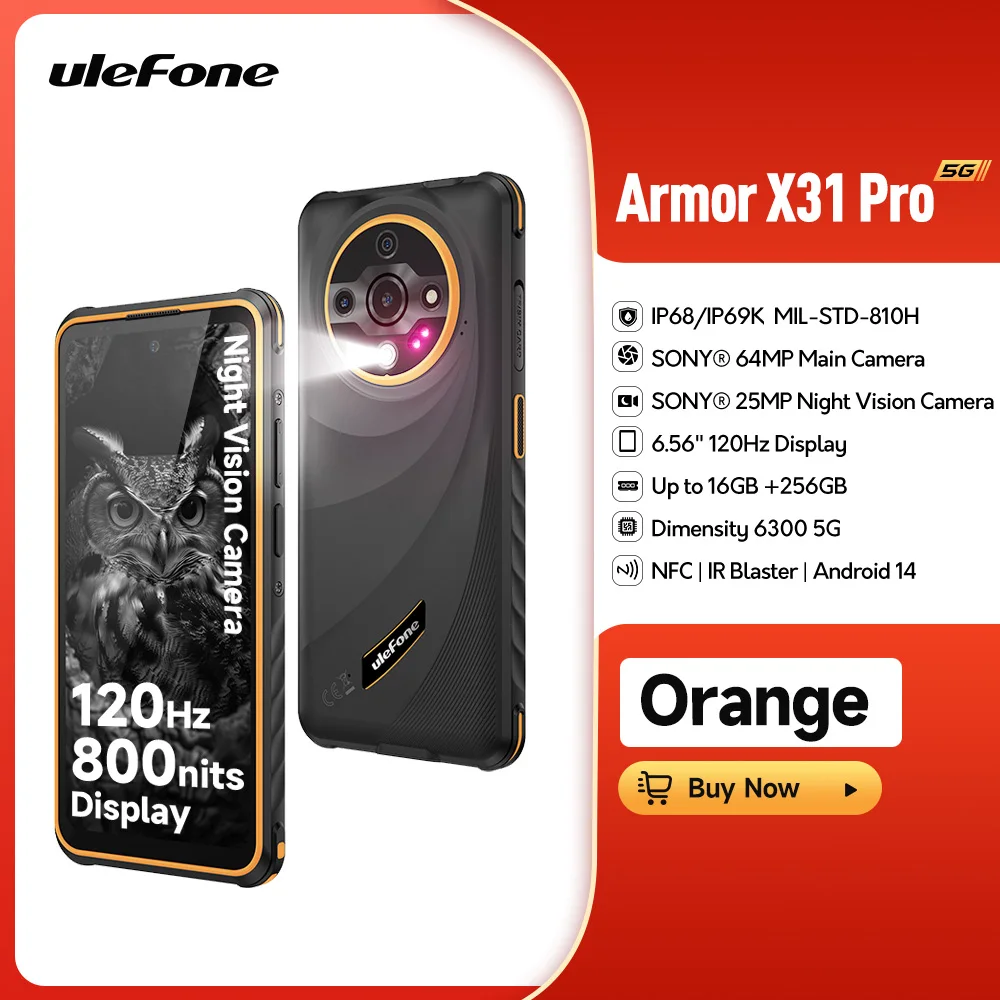 スマートフォン本体 Ulefone Armor X31 Pro 5G 16GB+256GB Amazon.com: Ulefone Armor X31 Pro 5G Rugged Smartphone (2025