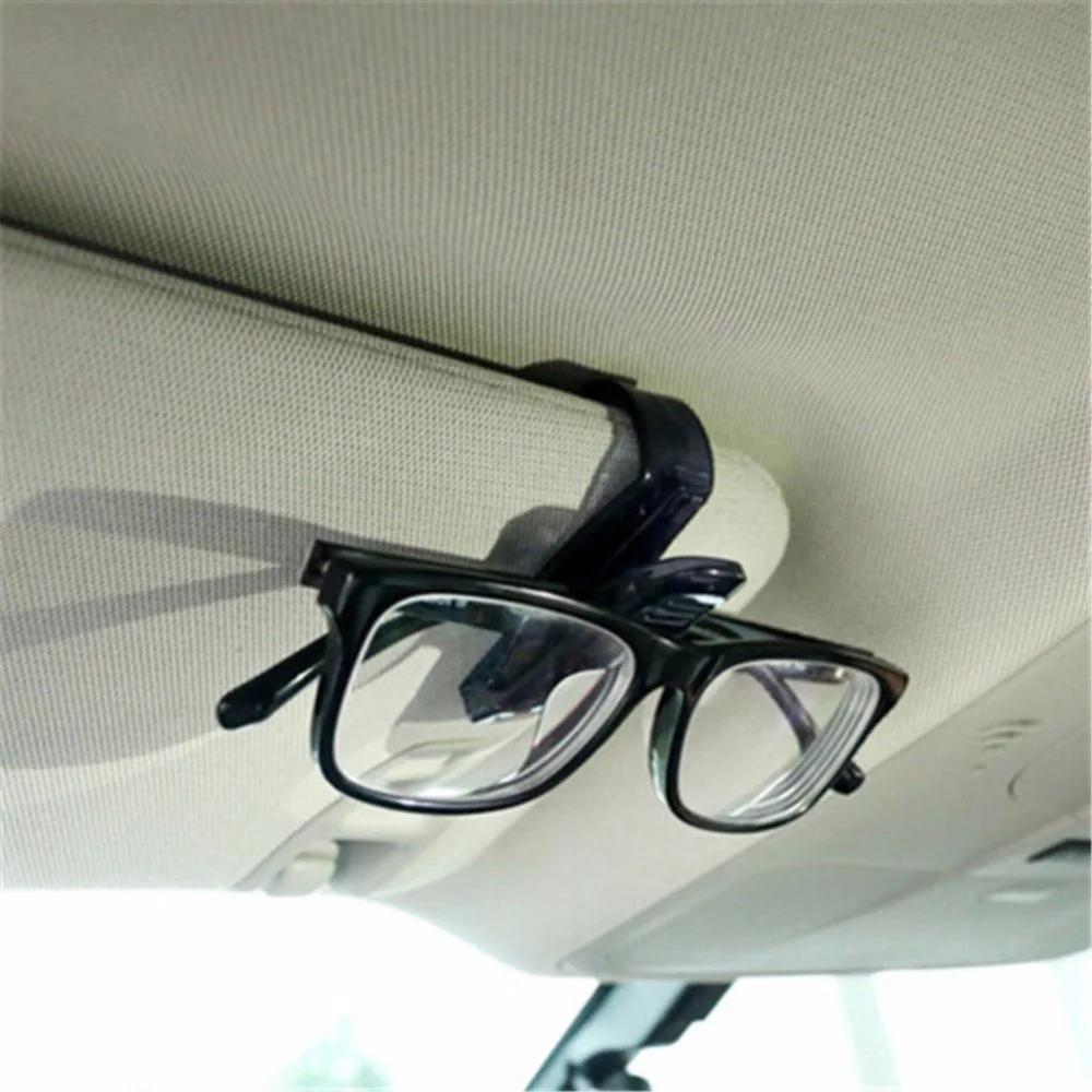 Auto Sun Visor Glasses Fastener Clip Holder For Sunglasses Eyeglasses Ticket Card Universal Multi-Function Car Interior sunglasses holder