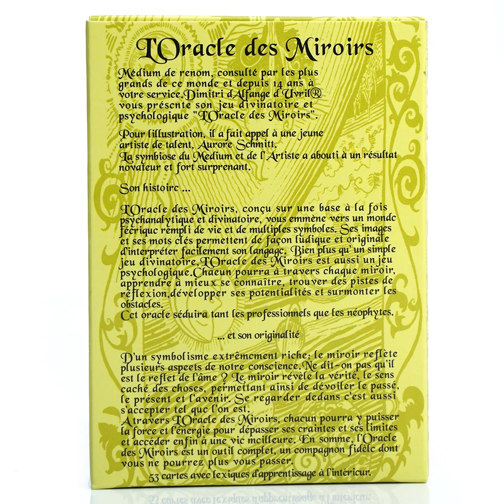 Cartes Tarot Français Oracle des Miroirs