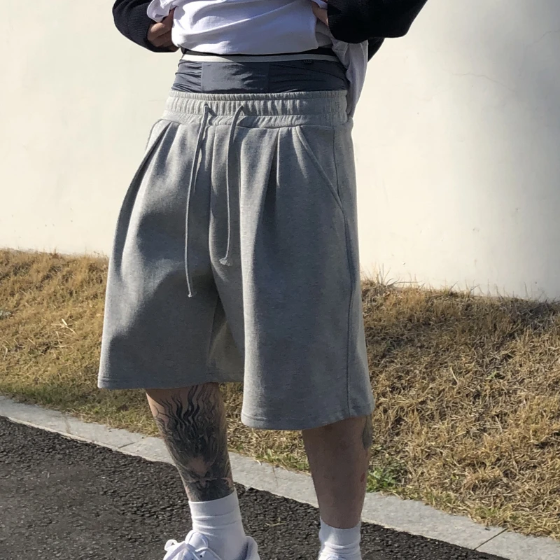 Men's summer Gym Fitness Loose Shorts Casual Street Hip Hop Workout Bodybuilding Breathable Short Pants Boardshorts Sweatpants 6