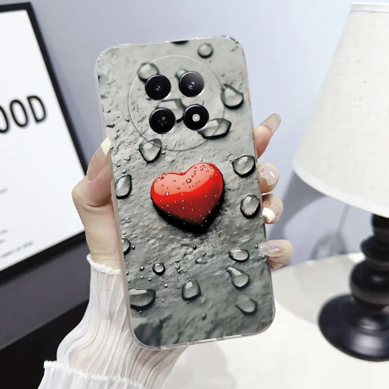 Marble Clear Soft Silicone Phone Case with Cute Cat Design
