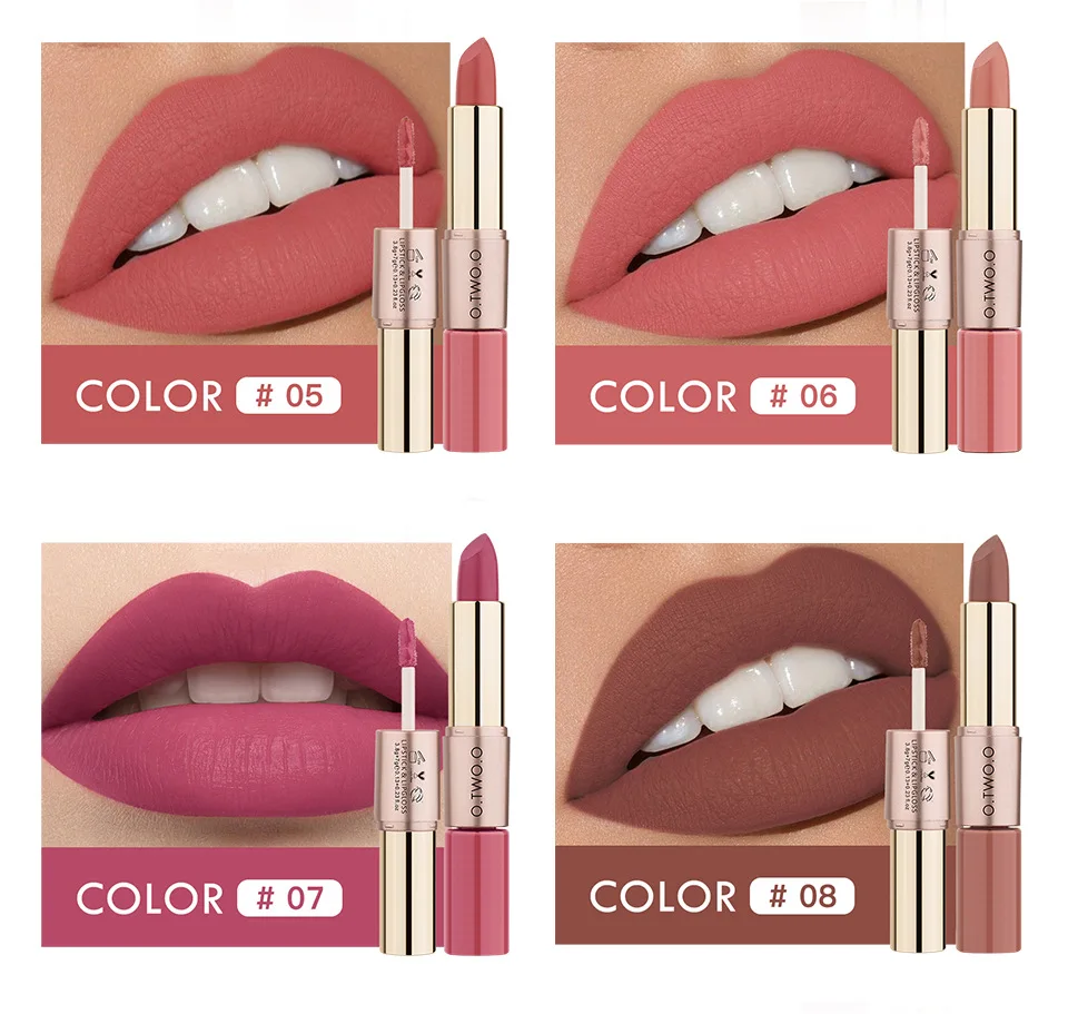 Wasserfester 2 In 1matter Lippenstift Und Lipgloss Langhaftend_voghion.com
