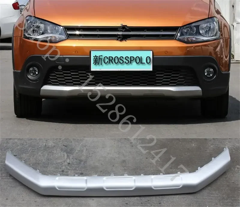 

Original factory ABS Front+Rear Bumper Diffuser,Auto Car rear lip with chrome line For Volkswagen CROSS POLO Hatchback 2007-2018