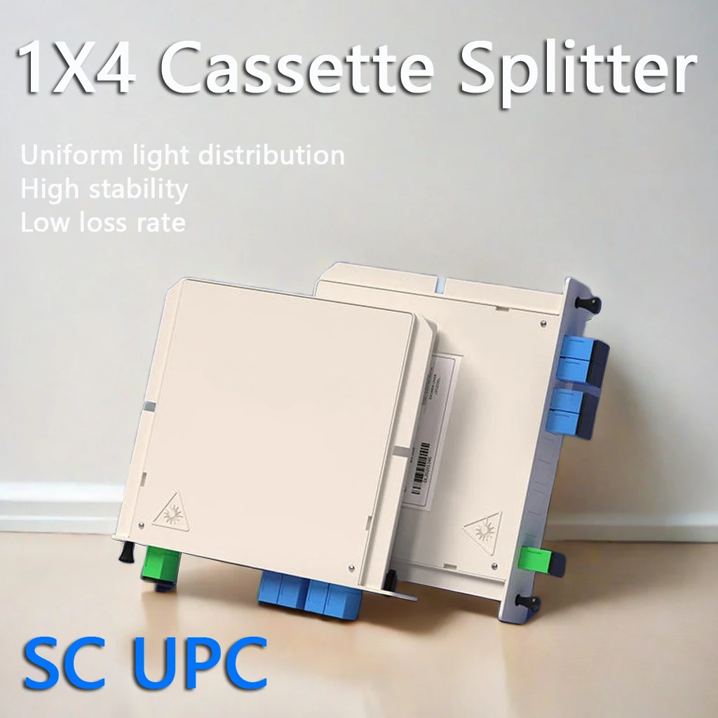 10 Pz Sc Upc 1X4 Tipo Di Cassetta Tipo Di Scatola Inserto Tipo 4 Vie Ftth Fibra Ottica Splitter Plc