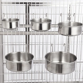 Stainless Steel Hanging Pet Bowl 1