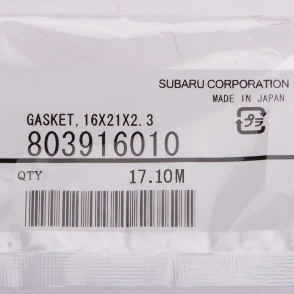 Oil Drain Plugs 6pcs Car Oil Drain Plug Crush Washer Gasket 16mm 803916010 Replacement For Subaru 2011-Car Gaskets Accessories
