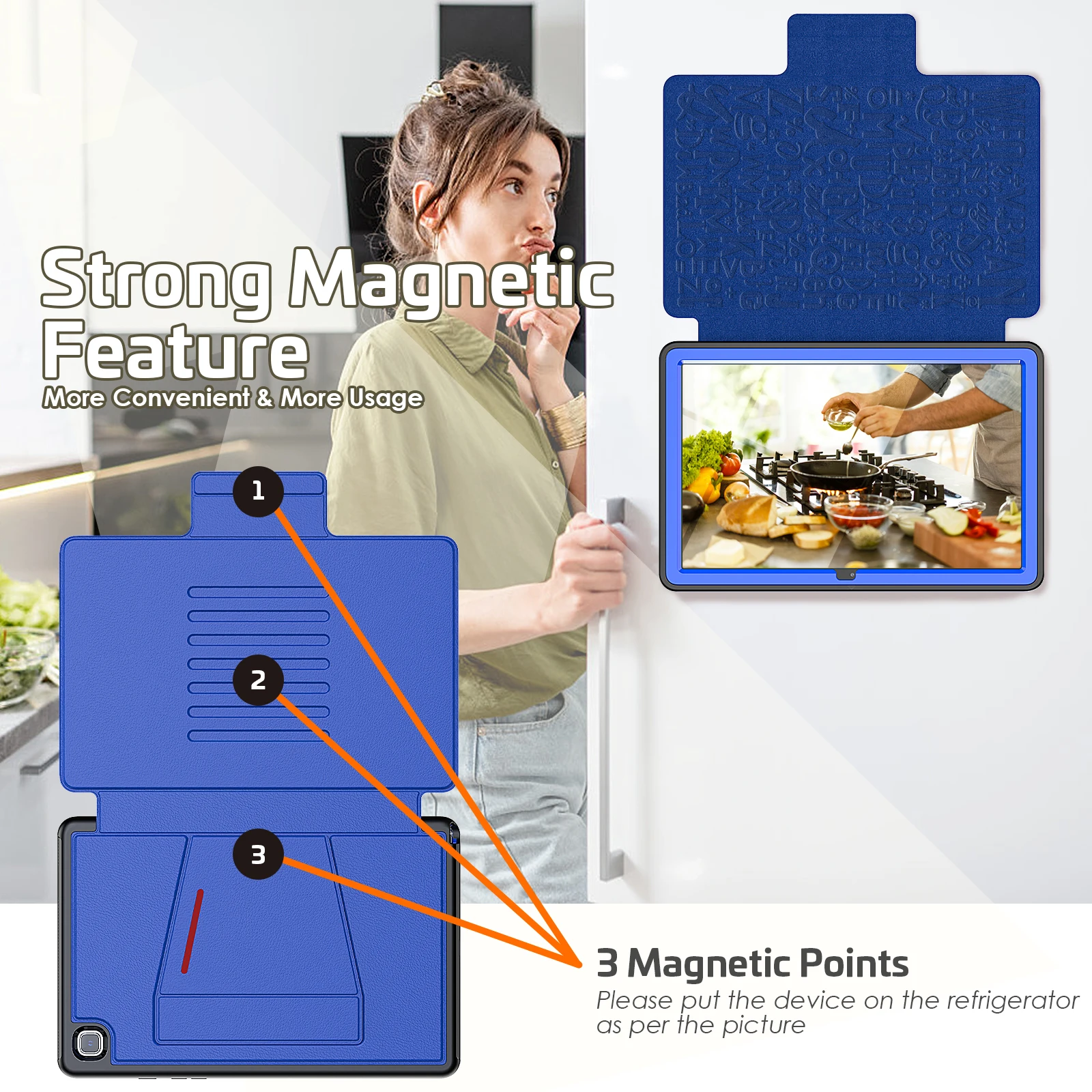 samsung galaxy tab caso suporte magnético capa com lápis titular aba um fe tab