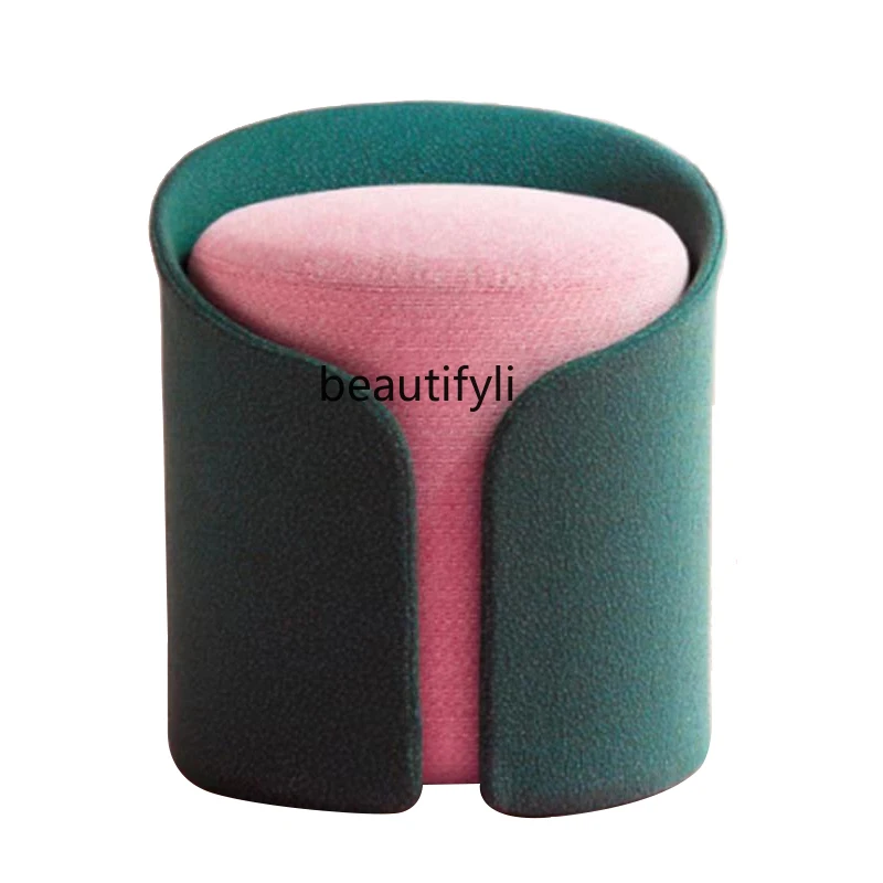 

Modern Living Room round Small Bench Sofa Stool Shoe Changing Stool Stool Fashion Designer Creative Low Stool furniture