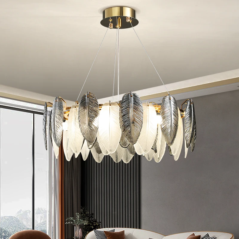Feather Modern Luxury Chandelier