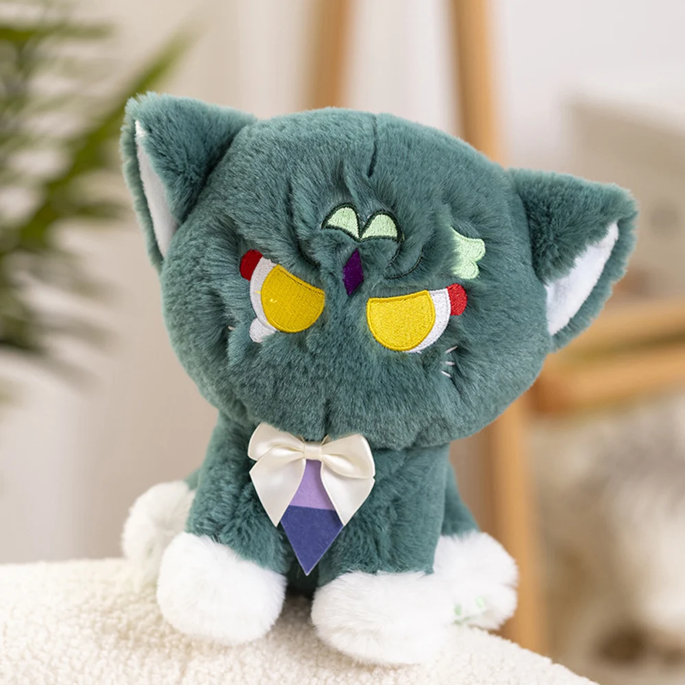 

Ударная игра Genshin, аниме-фигурки, куклы, пушистый скарамиш, кот, плюши, игрушки, страстный кошка, питомец, косплей, талисман, коллекционные подарки