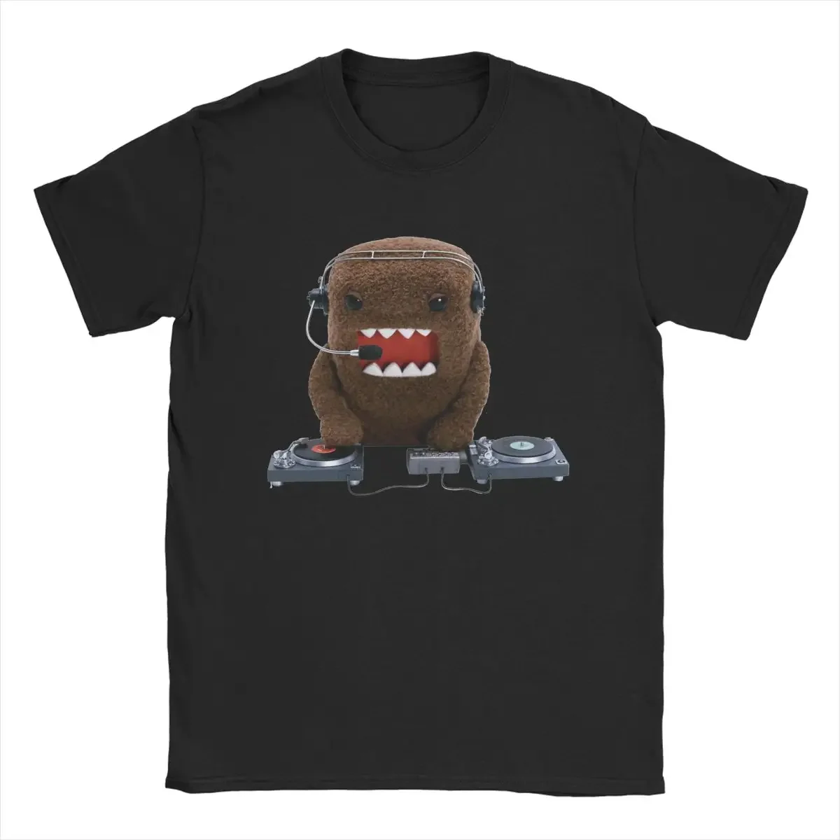 

2024 мужские футболки DJ Domo Kun Doll Amazing 100% хлопок футболка с коротким рукавом Футболка с круглым вырезом Уникальные топы большого размера