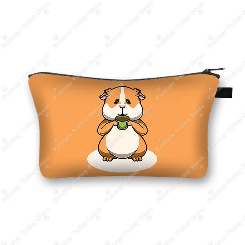 Charming Pet Print Cosmetic Case - Makeup Bag and Beauty Organizer Zipper Pouch