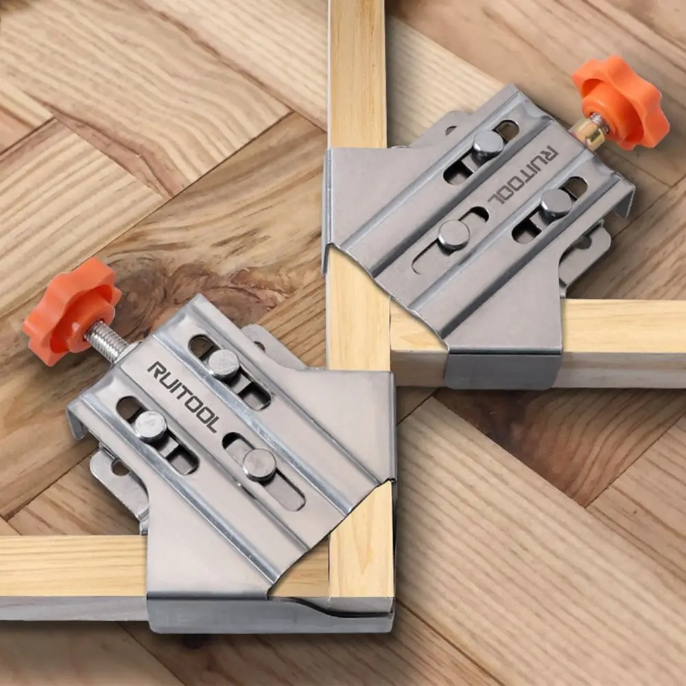 

Stainless Steel Right Angle Clip High Quality 90 Degree Firm Clamping Corner Clamp Wood Tools Right Angle Clamps