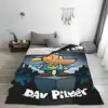 Throw Blanket Dog Man Dogman And Friend Micro Fleece Blanket Four Sizes Cartoon Portable Suitable For Sofa AntiPilling Blanket 3