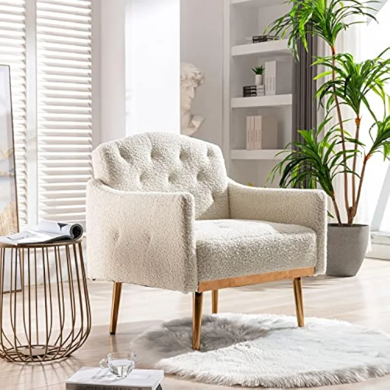 Olela Modern Accent Chair with Arms Tufted Decorative Single Sofa