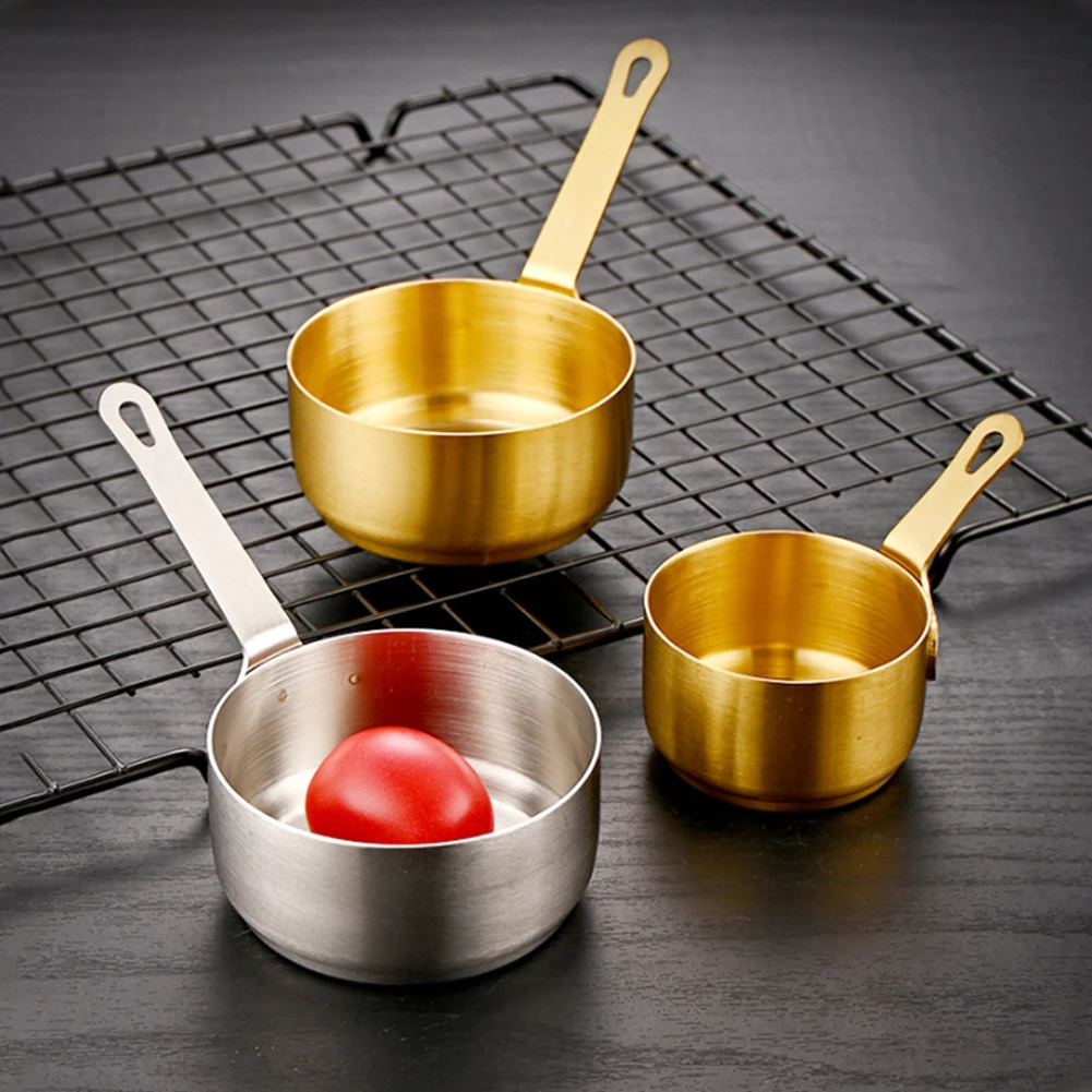 

1pc Small Sauce Pan 60ml 80ml 100ML Pot Gravy Stainless Steel Milk Pot Mini Sauce Pan Non Stick Small Saucepan Cookware Pans