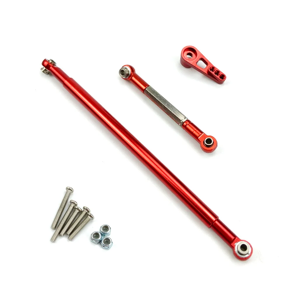 

for MN86S MN86 MN86KS MN86K MN G500 Upgrade Parts Metal Steering Pull Rod Servo Link Rod 1/12 RC Car Accessories,Red