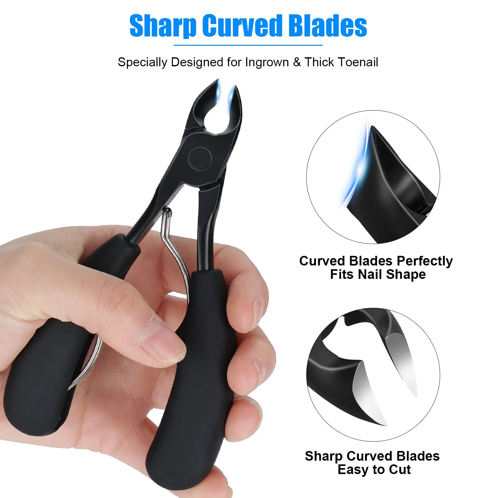 Toe Nail Clippers for Thick Nails and Ingrown Toenails, Heavy Duty Toenail  Clippers, One of the Large Nail Nipper, Especially Suitable for Seniors