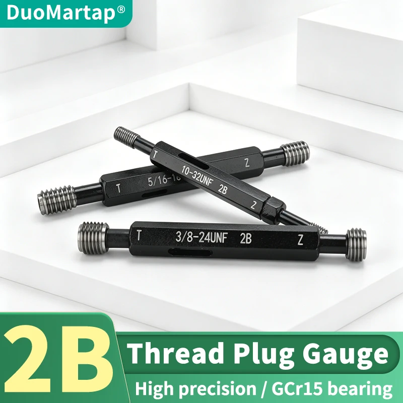 DUO Martap 1PCS 2B 2-1/8 2-1/4 2-3/8 2-1/2 2-5/8 2-3/4 2-7/8--3-1/8--UN/F/S/C/EF 미국 표준 미세 나사 플러그 게이지 측정