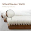 Soft Wool Shoe Brush Multifunctional Leather Care Shoe Polish Brush Wooden Handle Boot Cleaner Shoe Cleaning Brush 5