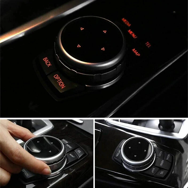 Car Knob Covers Big Button Trim Control For BMW F10 F20 F30 IDrive Stickers
