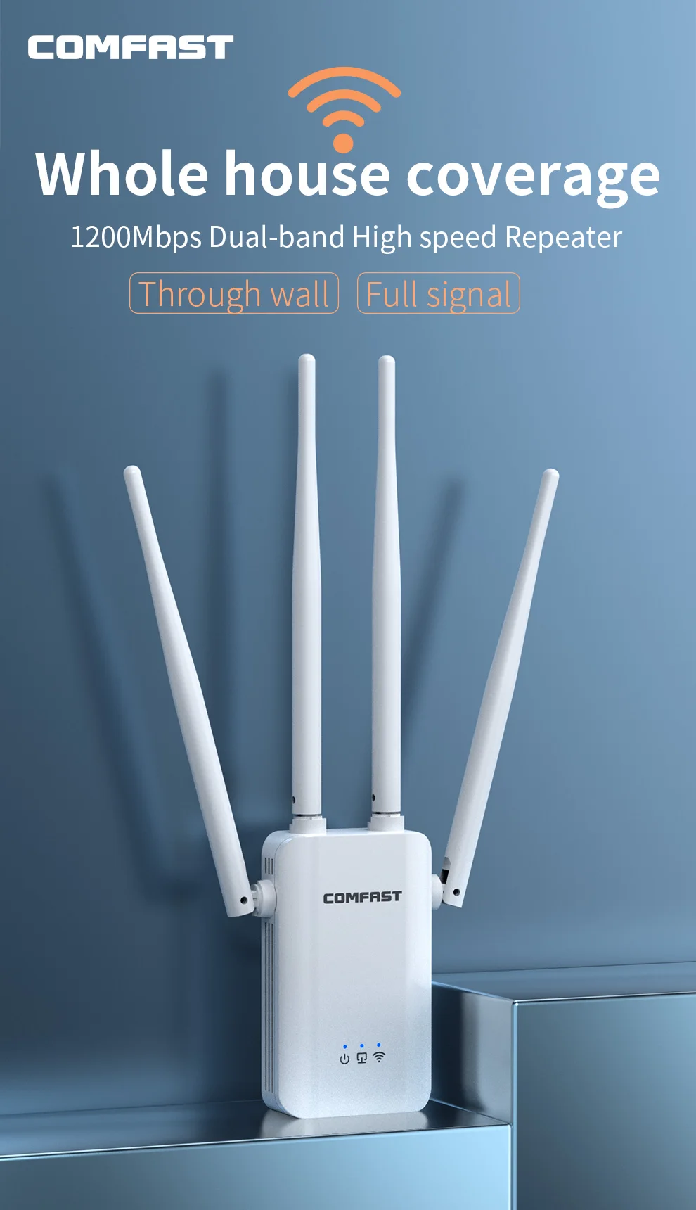 wireless wifi router CF-WR756AC 1200Mbps Băng Tần Kép AC Router WIFI 5G Wifi Phủ Sóng Tín Hiệu Bộ Mở Rộng Wifi Repeater Wifi Ăng Ten Điểm Truy Cập repetidor broadband signal booster