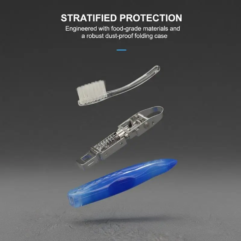 1 Pcs 여행용 접이식 칫솔 휴대용 칫솔 일회용 멀티 컬러 사이즈 접이식 브러쉬 여행용 매일 사용