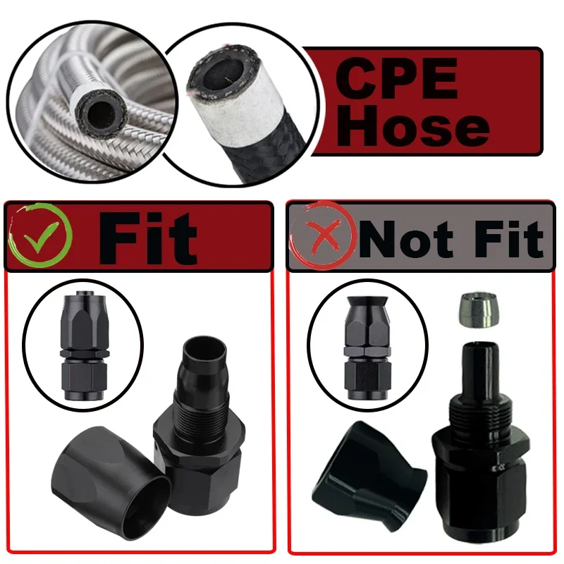 3M 9.84FT 4AN 6AN 8AN 10AN 12AN 16AN Fuel Hose Oil Gas Line Nylon Stainless Steel Braided Brake Hose CPE Rubber Pipe Cool Tube