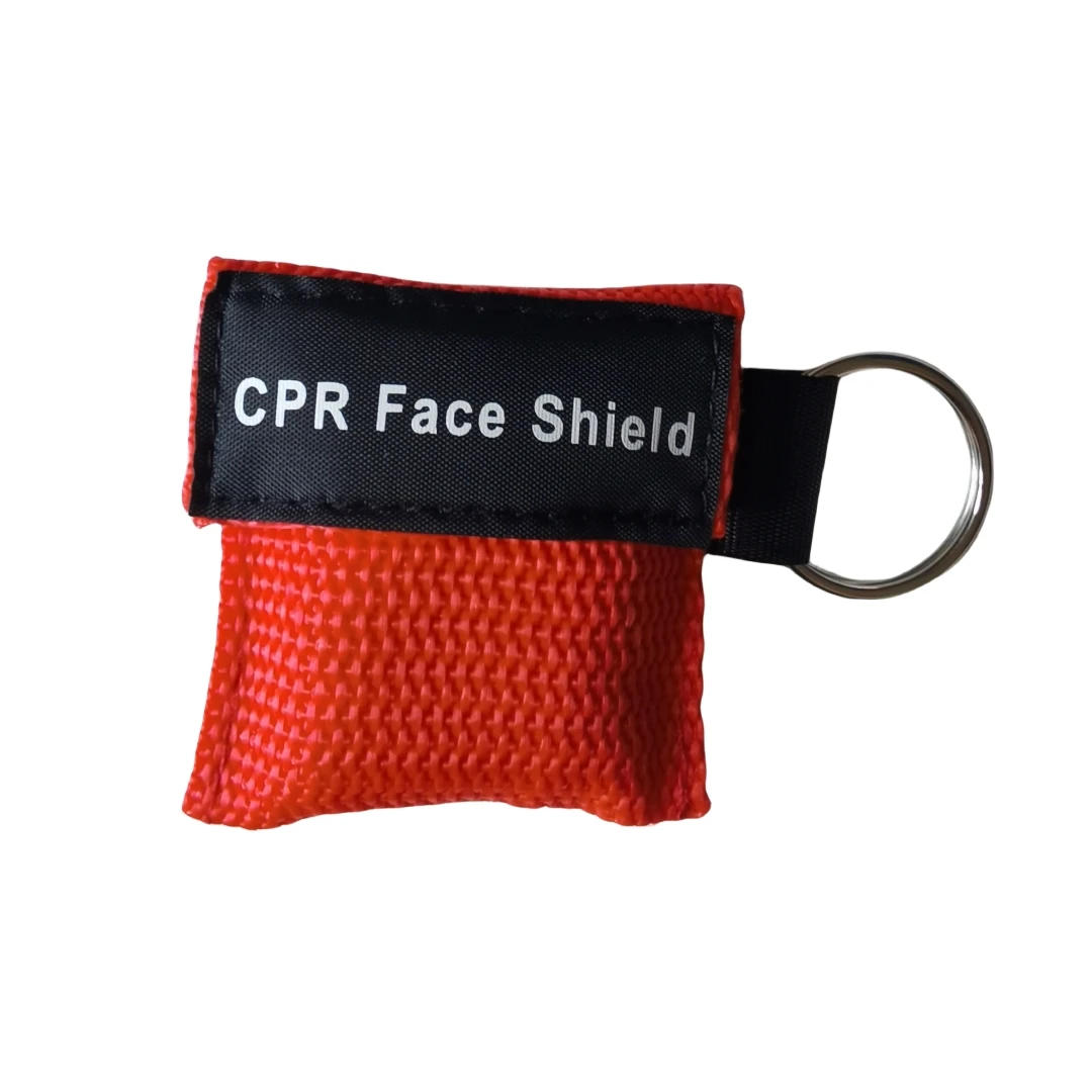 First Aid Mask Keychain First Aid Emergency Face Shield CPR Mask Jetting Resuscitator Mask