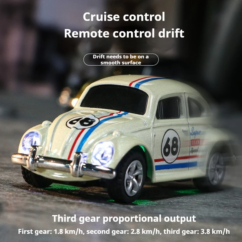 Rc Auto Mini 1:64 Beetle Lega Del Telefono Mobile di Controllo Remoto Auto Desktop Ultra Piccole Deriva Auto Tasca Per Bambini Regalo Dei Bambini Del Ragazzo Giocattoli - Image 3