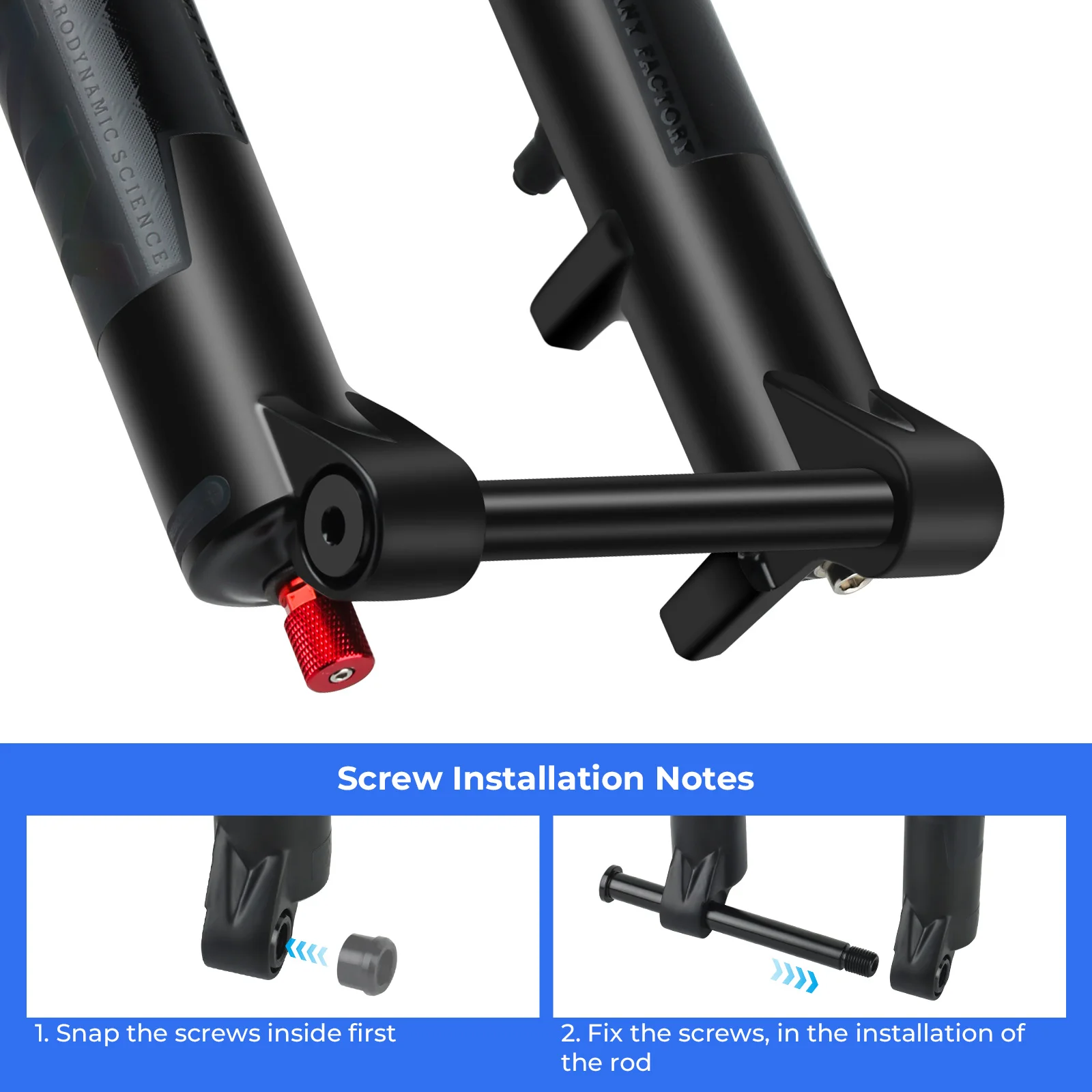 パーツ BOLANY Bike Fork Rebound Adjustable MTB BOLANY Bicycle Air Fork Rebound Adjustment MTB Suspension 26
