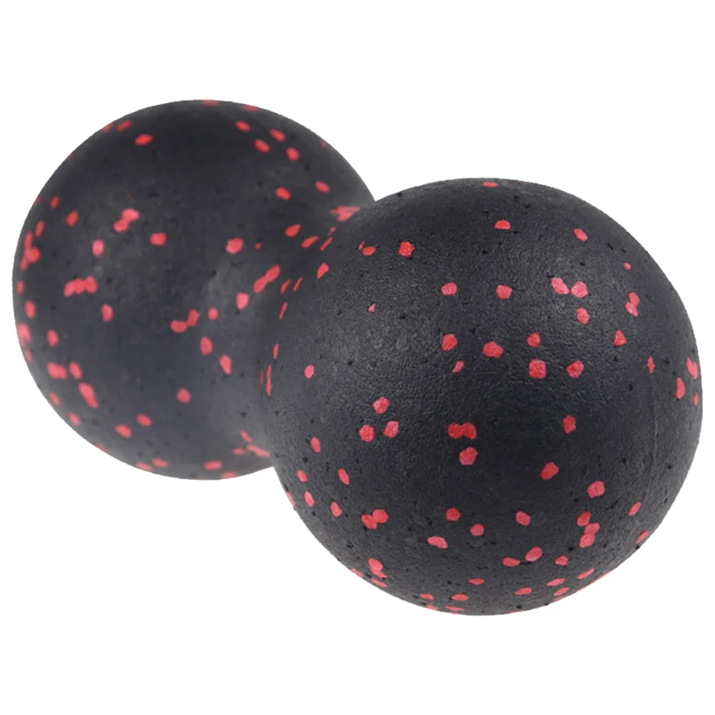 

EPP Muscle Relaxation Dual Ball Peanut Massage Ball Yoga Fitness Lacrosse Ball for Home Office Black Blue