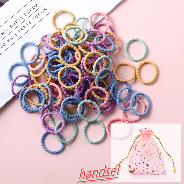 100PCS/Set Girl Hair Ring Children Ponytail Elastic rubber band hair band Hair Accessories girl Headband Scrunchie Headdress Set 100pcs-16