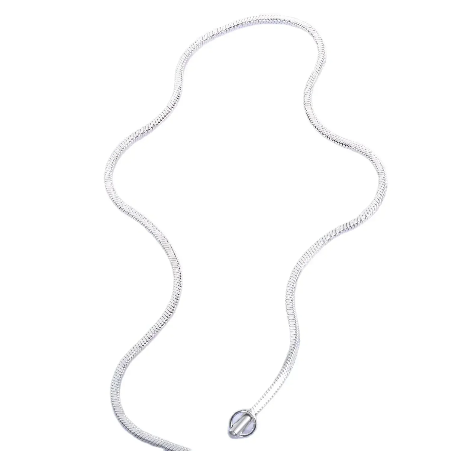 Stainless Steel Snake Chain Pure Silver Necklace Wholesale Low Price