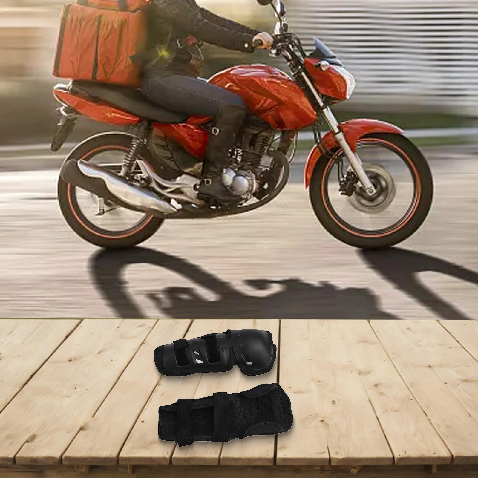 Motorcycle Knee Pads Elbow Rodilleras Breathable Racing Off-Road Outdoor Sports Motociclista Protection Four-piece Set