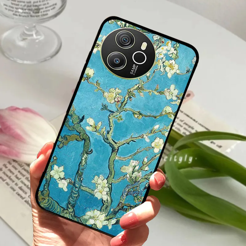 Shockproof Soft TPU Silicone Phone Cover with Cartoon Matte Bumper