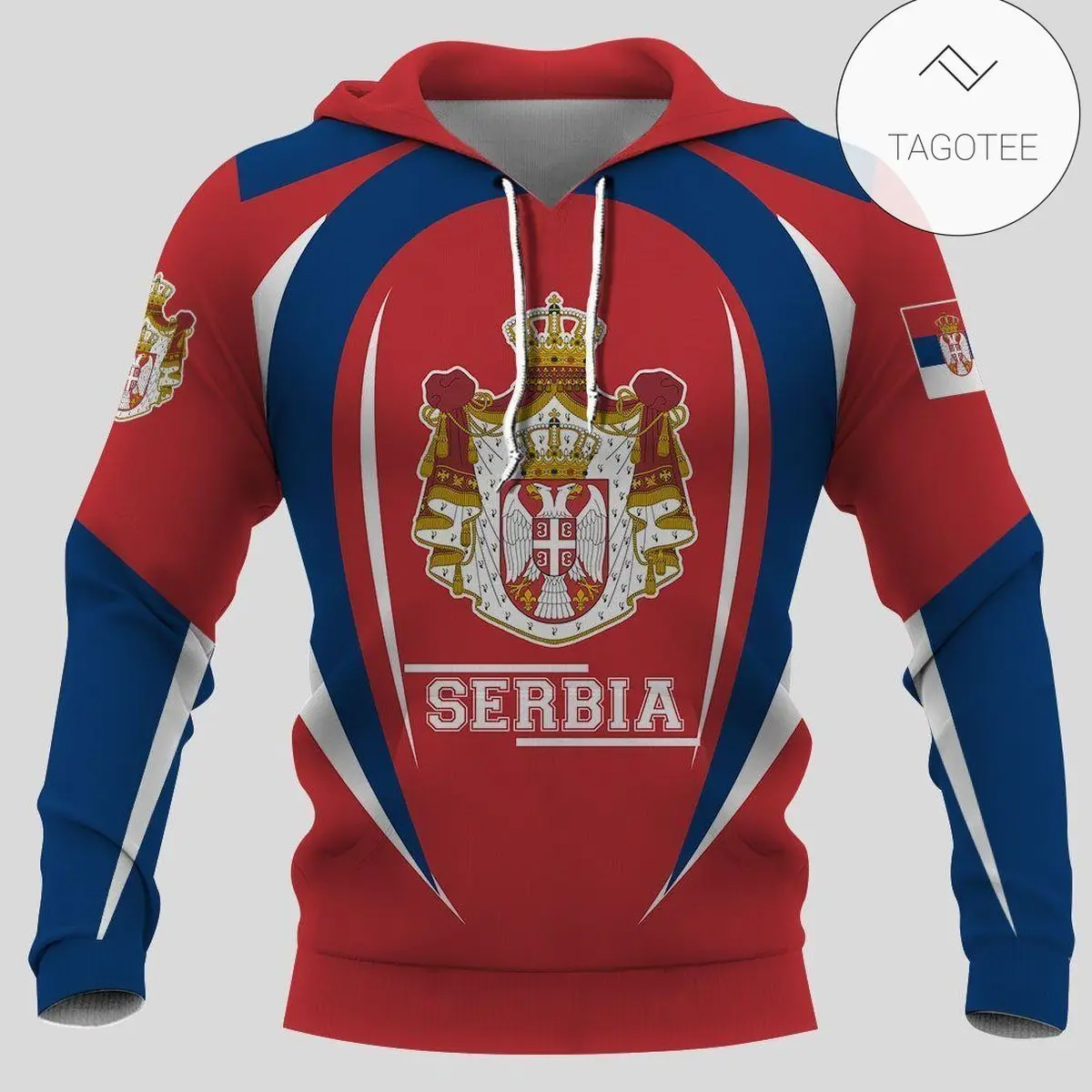 

Толстовка с 3D принтом герба Сербии, худи на молнии с логотипом национального флага, худи на молнии с 3D именем на заказ, пуловер в стиле Харадзюку, уличная одежда, толстовка унисекс
