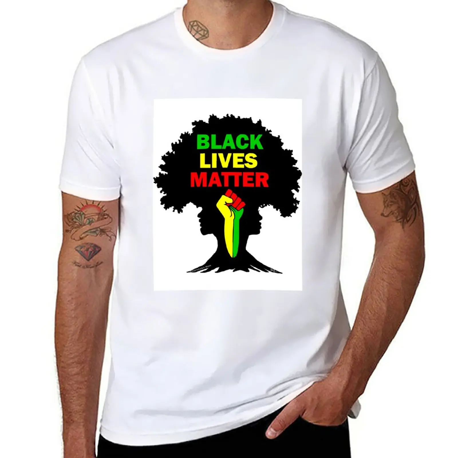 

New Black Lives Matter Justice Design by F.A. Ibrahim T-Shirt plus size tops new edition t shirt mens graphic t-shirts pack