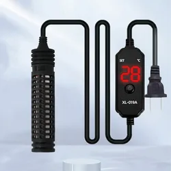 Aquarium Submersible Heater with Digital Display and Adjustable Temperature Control (25W - 75W) (50W)