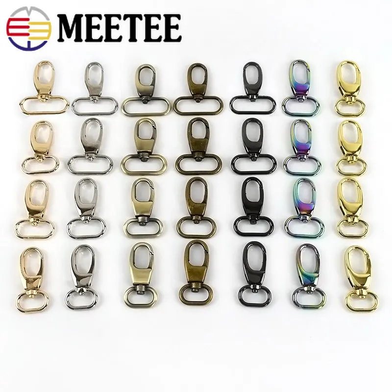 

5/10/20Pcs 19/25/32/38mm Metal Lobster Clasp Swivel Snap Buckles Bag Strap Connector Hook Dog Collar Buckle Carabiner Accessory