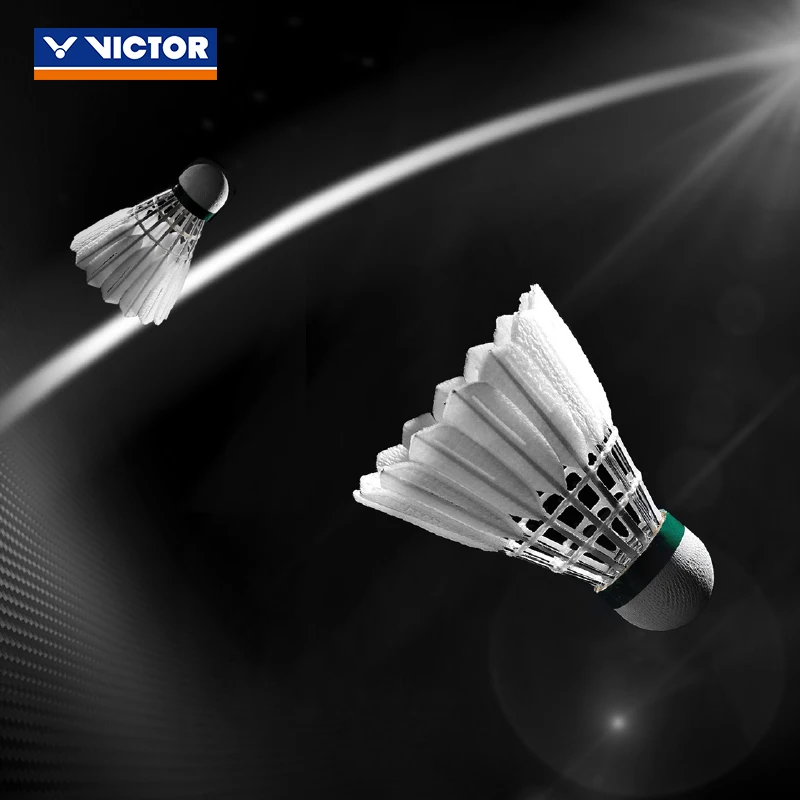 12 pcs VICTOR Badminton Shuttlecocks