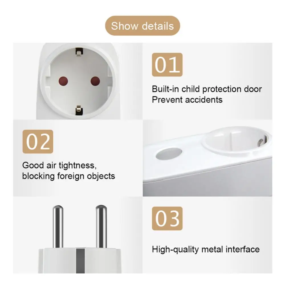 무선 미니 전원 소켓, 리모컨 Smart Homme 리모컨 콘센트, EU Rf, 433mhz 플러그, 16a