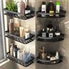 Storage Organizer Shower Shelf Bathroom Shelf Aluminum Alloy Shampoo Rack Makeup Bathroom Accessories No Drill Wall Corner Shelf 1